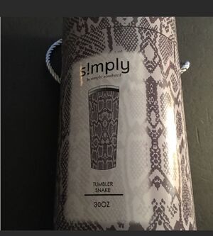 Simply By Simply Southern Tumbler Snake 30 oz New